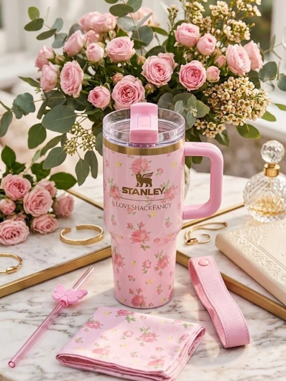 X Love Shack Fancy IBIZA SUNSET  Quencher Tumbler